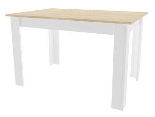 Stół do salonu kuchni 120x80 Dąb Sonoma + Biały