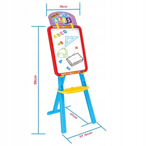 DUŻA DWUSTRONNA TABLICA KREDOWA MAGNETYCZNA 3w1 YM826