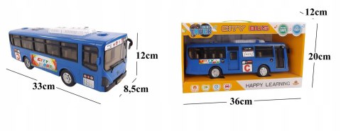 DUŻY AUTOBUS OTWIERANE DRZWI DŹWIĘKI ŚWIATŁA 8915