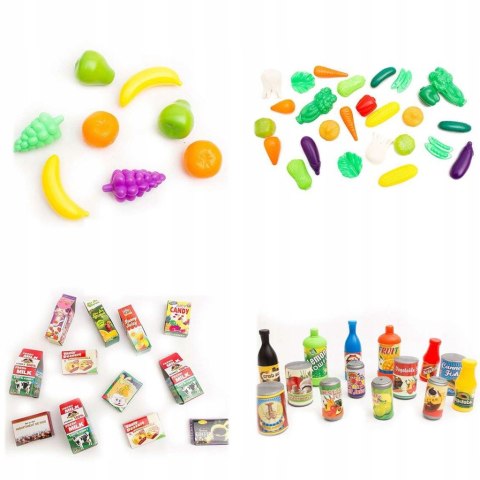 ZESTAW WARZYWA I OWOCE plastikowe 120el. 083