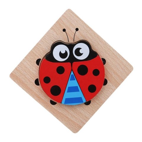 Puzzle drewniane edukacyjne klocki dla dzieci 15-15B