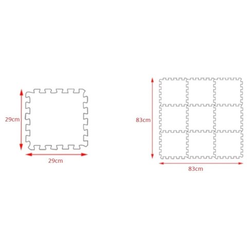 PUZZLE PIANKOWE MATA EVA 10 SZT ZWIERZĘTA CB-115