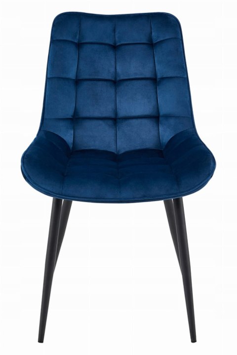 Krzesło BERA - granat aksamit / nogi czarne x 1