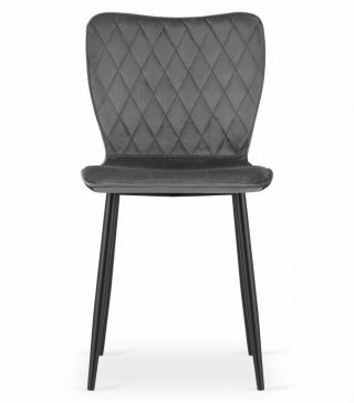 Krzesło FOX - ciemny szary aksamit x 1