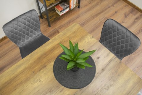 Krzesło FOX - ciemny szary aksamit x 1