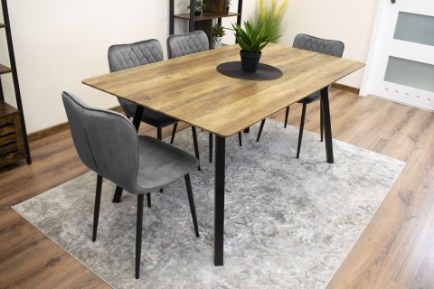 Krzesło FOX - ciemny szary aksamit x 1