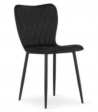 Krzesło FOX - czarny aksamit x 1