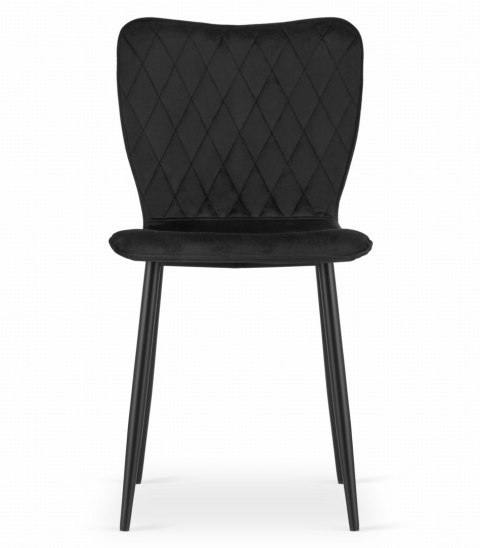 Krzesło FOX - czarny aksamit x 1