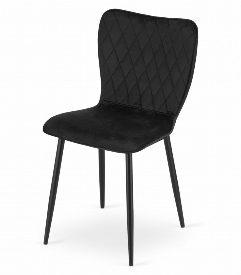 Krzesło FOX - czarny aksamit x 1