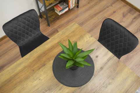 Krzesło FOX - czarny aksamit x 1