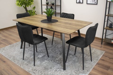 Krzesło FOX - czarny aksamit x 1