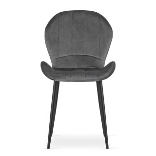 Krzesło TERNI - ciemny szary aksamit x 1