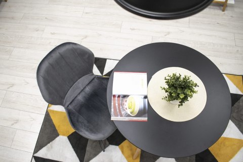 Krzesło TERNI - ciemny szary aksamit x 1