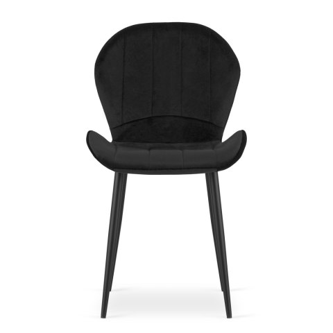 Krzesło TERNI - czarny aksamit x 1