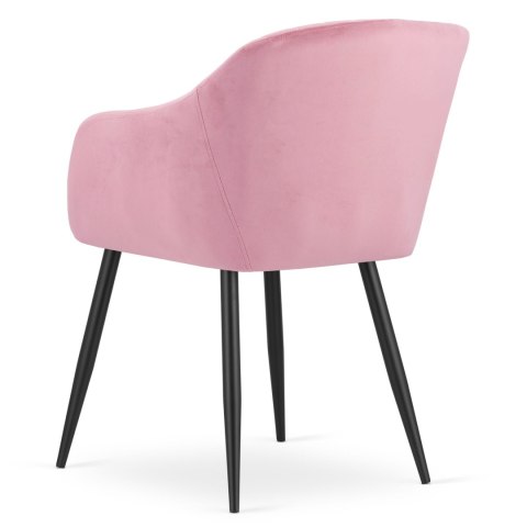 Krzesło DAXO - róż aksamit x 1