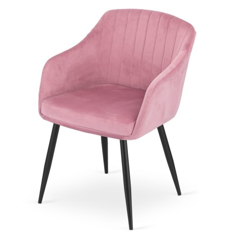 Krzesło DAXO - róż aksamit x 2