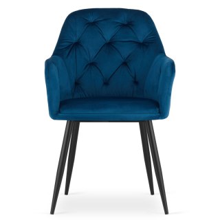 Krzesło DAKAR - niebieski aksamit x 1