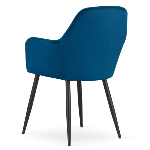 Krzesło DAKAR - niebieski aksamit x 2
