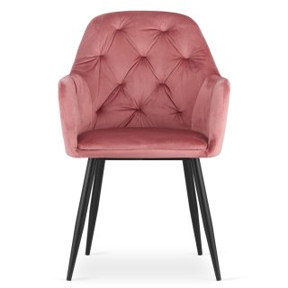 Krzesło DAKAR - róż aksamit x 1