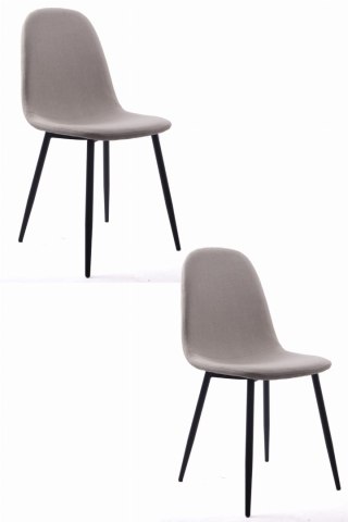Krzesło DART - beż / nogi czarne x 2