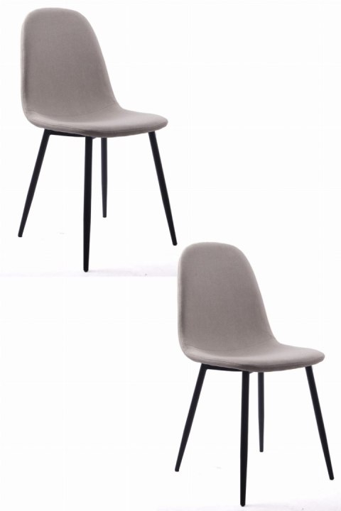 Krzesło DART - beż / nogi czarne x 2
