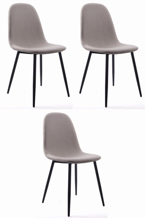 Krzesło DART - beż / nogi czarne x 3