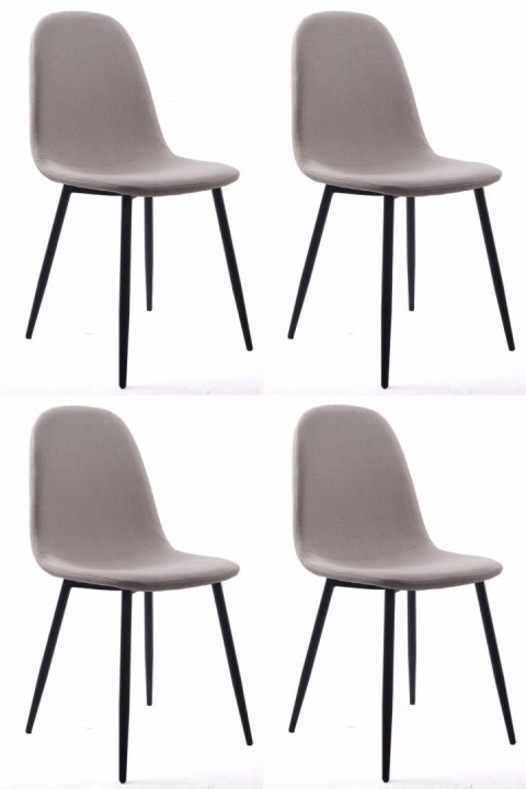 Krzesło DART - beż / nogi czarne x 4