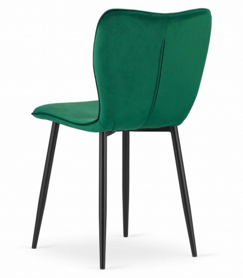 Krzesło FOX - ciemna zieleń aksamit x 1