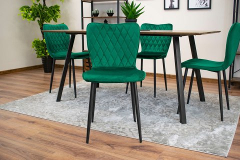 Krzesło FOX - ciemna zieleń aksamit x 1