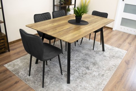 Krzesło FOX - czarny aksamit x 1