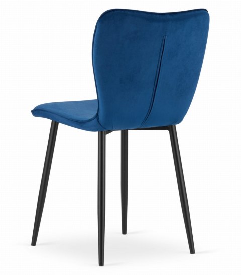 Krzesło FOX - granat aksamit x 2