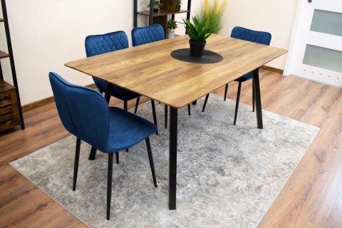 Krzesło FOX - granat aksamit x 4