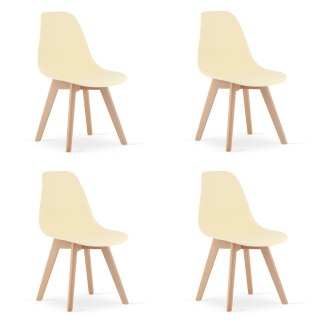 Krzesło KITO - kremowe x 4