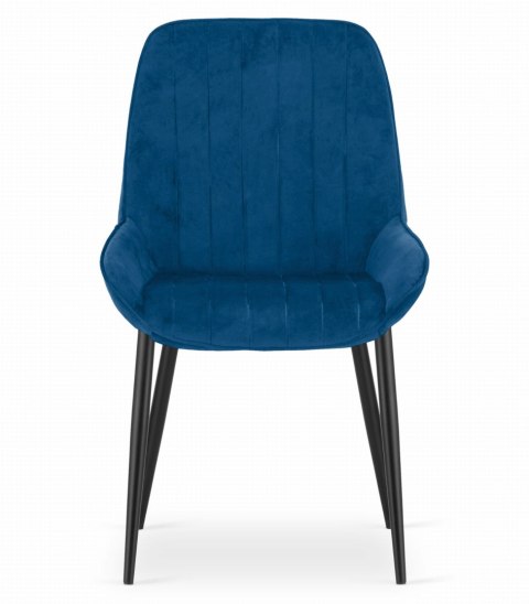 Krzesło LARY - granat aksamit x 1