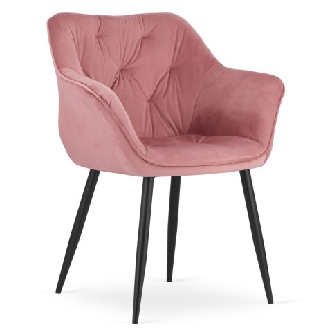 Krzesło MADERA - róż aksamit x 1