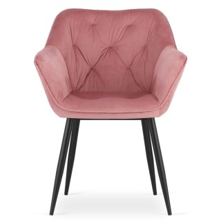 Krzesło MADERA - róż aksamit x 1