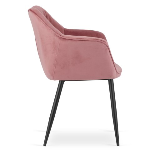 Krzesło MADERA - róż aksamit x 2