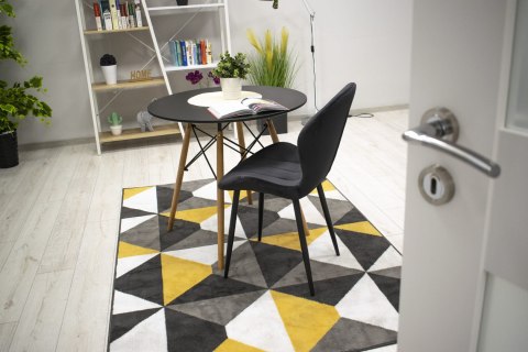 Krzesło TERNI - czarny aksamit x 2