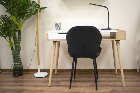 Krzesło TERNI - czarny aksamit x 2