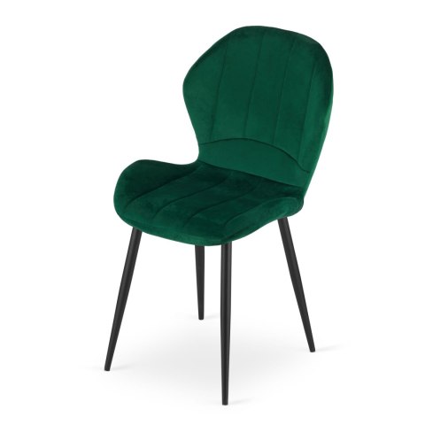 Krzesło TERNI - zielony aksamit x 4