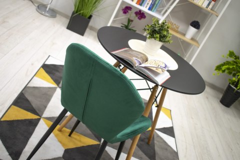 Krzesło TERNI - zielony aksamit x 4