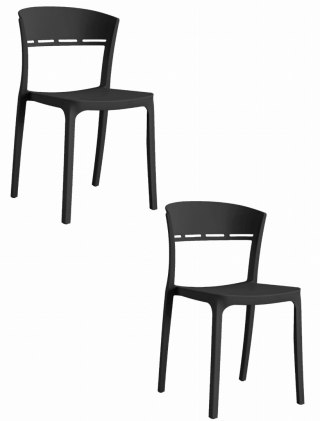 Krzesło COCO - czarne x 2
