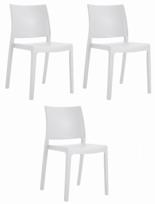 Krzesło KLEM - białe x 3