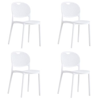 Krzesło LUMA - białe x 4