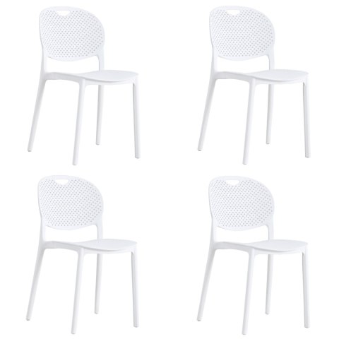 Krzesło LUMA - białe x 4