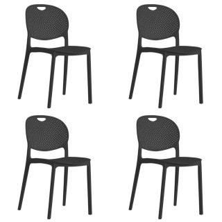 Krzesło LUMA - czarne x 4