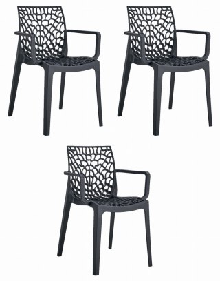 Krzesło OKIN - czarne x 3
