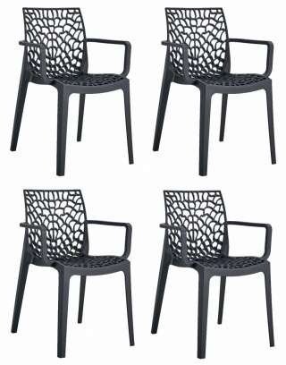 Krzesło OKIN - czarne x 4