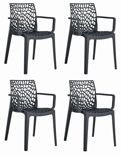 Krzesło OKIN - czarne x 4