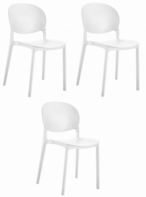 Krzesło RAWA - białe x 3